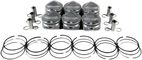 Engine Pistons And Rings Set 84.5mm STD 06E107065CF 06E107066CF 06E198151F 079311327A Compatible With A6 A7 A8 2.8L FSI V6 BDX 2773CC in Kuwait