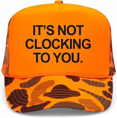 It's Not Clocking to You Vintage Trucker Hat | Funny Premium Snapback Baseball Hat for Men & Women in Saudi Arabia