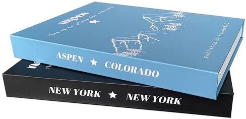 قطعتان من كتاب Preppy للديكور، كتاب مزيف، كتاب مزخرف أنيق ومبتكر، كتاب زائف للمنزل والمكتب، كتاب Preppy Teen College Dorm Coffee Table Book، كتب تزيين السفر للديكور in Kuwait