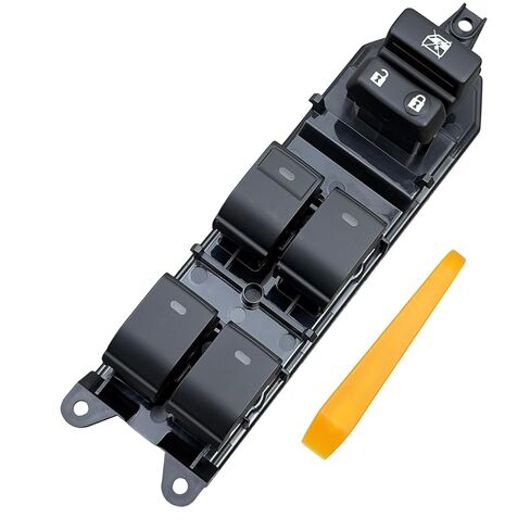 Power Window Master Switch with LED Backlit & Color Switch (Fit 84040-33100/06020/0N020) - Compatible with 2008-2019 Toyota Land Cruiser, Camry, Prius, 4Runner, Lexus CT200h & More | Includes Pry Tool in Saudi Arabia