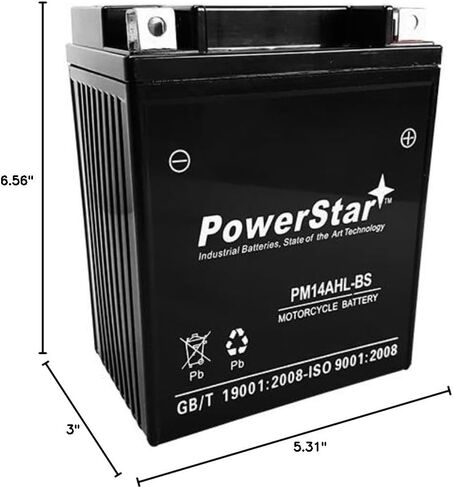 Yamaha Battery YTX14AHL-BS XS500 XS650 FZ700 FZ750 FZR1000 FJ1200 VT480 PZ480 in Saudi Arabia