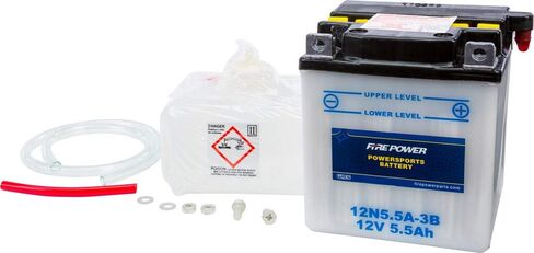 Fire Power Sealed Factory Activated Battery W/ACID 12N5.5A-3B Compatible With Yamaha RD350 1973-1975 in Saudi Arabia