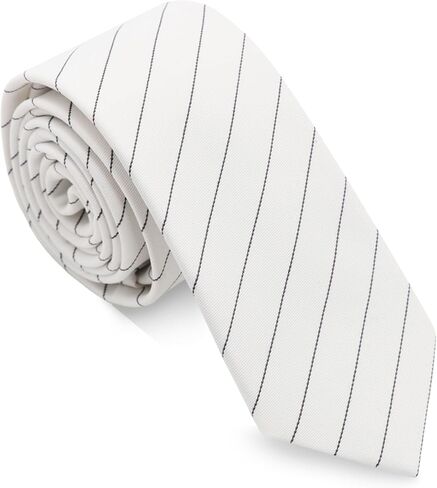 ربطات عنق مخططة مقاس 2.36 سم للرجال ربطة عنق قطنية لحفلات الزفاف الرسمية in Kuwait