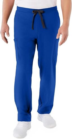 ave. Unisex Clinton Straight Leg Six Pocket Cargo Scrub Pant in Charcoal, M in Saudi Arabia