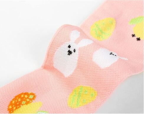 LEOSTEP Long Women Easter Compression Socks With Animal Bunny and Easter Eggs (2 pairs), Knee High Women Cute Holiday Socks in Saudi Arabia