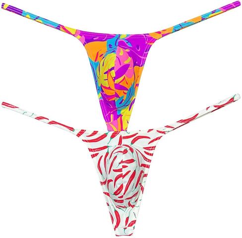 Men's Micro G-Strings Bikini Underwear Male Slim Pouch Swim Thong Minimal Coverage Posing Tangas Spandex T-back in Saudi Arabia