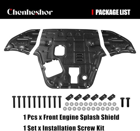 Front Engine Splash Shield Compatible with Hyundai Sonata 11th 2024 2025 Front Engine Under Cover Guard Lower Splash Shield with Installation Screw Hardware in Kuwait