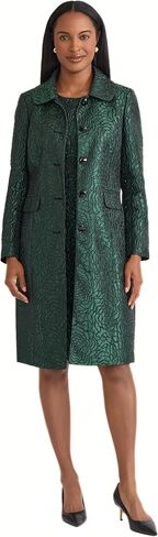 Kasper Women's Button-Front Jacquard Topper in Saudi Arabia