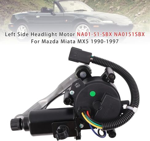 Topteng Left Side Headlight Motor NA01-51-SBX NA0151SBX For Mazda Miata MX5 1990-1997 in Saudi Arabia
