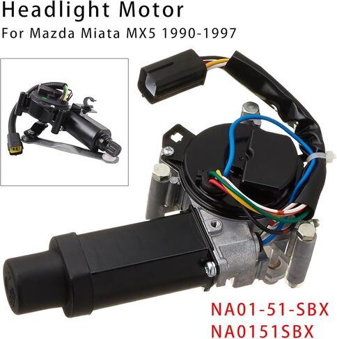 Topteng Left Side Headlight Motor NA01-51-SBX NA0151SBX For Mazda Miata MX5 1990-1997 in Saudi Arabia