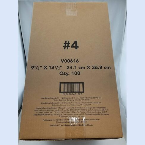 Bubble Mailer #4 9.5 x 14.5 أظرف مبطنة قابلة للتقشير والختم، 100 قطعة من أكياس البريد الفقاعية الطبيعية من شركة Veritiv in Saudi Arabia