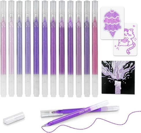 8 Neutral Palette Glitter Gel Pens Set, 1.0 mm Fine Point for Black Paper & White Paper, Large Capacity Pens for Journaling, Adult Coloring Books, Drawing, Note Taking, Highlighting in Saudi Arabia