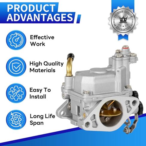 مكربن ​​​​محسن 3V2031000M متوافق مع Tohatsu MFS9.8A-B (9.8HP، مقبض الحارث فقط) MFS9.8A2 MFS9.8A3، لنيسان NSF9.8A2 NSF9.8A3 9.8HP مكربن ​​خارجي رباعي الأشواط in Saudi Arabia