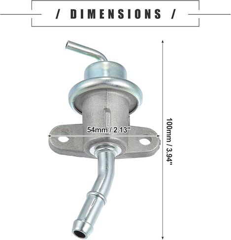 Motoforti Fuel Injection Pressure Regulator, for Honda CBR600F4i 2002-2006, Metal, Silver Tone in Saudi Arabia