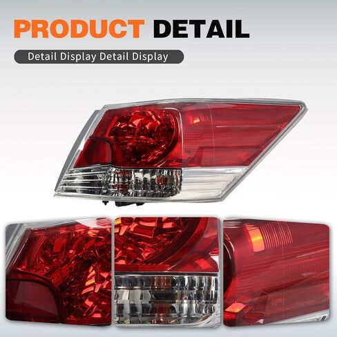Tail Lights Assembly w/Bulbs Compatible with Accord 4-Door Sedan 2008-2012 Rear Brake Light Left & Right 33550TA0A01 HO2800172 HO2801172 in Saudi Arabia