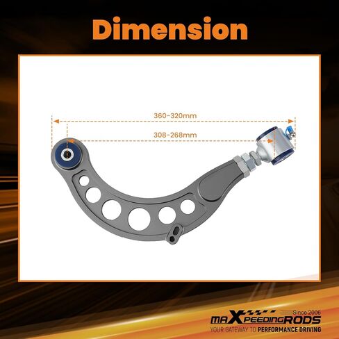 maXpeedingrods Rear Adjustable Camber Control Arms for Honda Civic/CRV/Accord 2016-2022, for Acura Integra 2023-2025, +/- 3 Degrees in Saudi Arabia