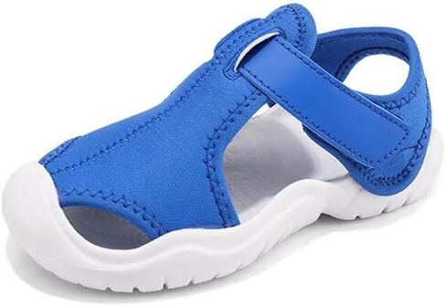 صنادل صيفية للأطفال الأولاد والبنات مغلقة عند أصابع القدم قابلة للتنفس للمشي في الهواء الطلق والجري وركوب الدراجات الرياضية in Kuwait