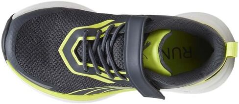 حذاء رياضي PUMA Kids Boys Kruz سهل الارتداء كاجوال - رمادي، أصفر in Saudi Arabia
