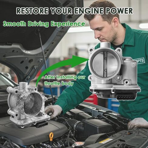 Electronic Throttle Body Compatible with Mazda Vehicles - CX-5 2013-2016, 3 2012-2018, 3 Sport 2012-2013, CX-3 2016-2018, 2.0L - Replace# PE0113640B, PE0113640 in Saudi Arabia
