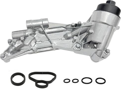 93186324 Engine Oil Cooler Oil Filter Housing Assembly with Gaskets Compatible with Chevy Aveo Aveo5 Cruze Sonic, Buick Cascada, Pontiac G3, Saturn Astra, 1.6L 1.8L, Replaces 12992593, 55353323 in Saudi Arabia