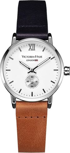 VICTORIA HYDE Retro Women Watches Small Dial Analog Quartz Detachable Genuine Leather Strap Ladies Wristwatch Gifts for Her Brown in Kuwait