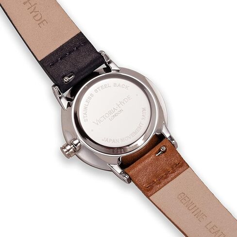 VICTORIA HYDE Retro Women Watches Small Dial Analog Quartz Detachable Genuine Leather Strap Ladies Wristwatch Gifts for Her Brown in Kuwait
