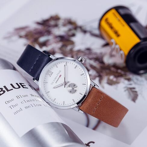 VICTORIA HYDE Retro Women Watches Small Dial Analog Quartz Detachable Genuine Leather Strap Ladies Wristwatch Gifts for Her Brown in Kuwait