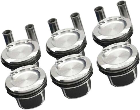 6-Piece Engine Piston Ring Set for N54B30 3.0L Turbocharged Engine, 84mm Bore, Compatible with E82 E90 E60 135i 335i 535i 740i, Replaces OE 11257610295 in Saudi Arabia