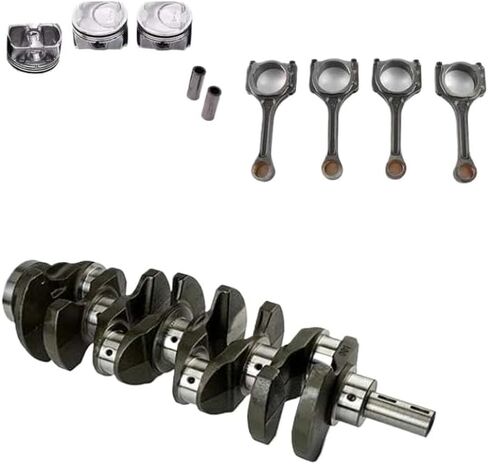 Piston Ring Set with Crankshaft and Connecting Rod Compatible with G4KJ 2.4L Engine – Includes Parts 23040-2G500, 23111-2G200, 23510-2G500 in Kuwait