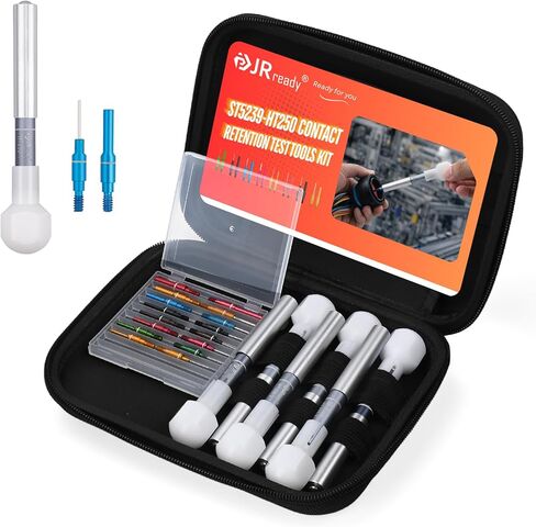 JRready ST5240-HT250 Connector Inspection Tool Kit,16 Pcs Contact Socket&Pin Tester Tips Tool with Work for Electrical System Tools,Detachable Contact Tester Automotive Tool Set in Saudi Arabia