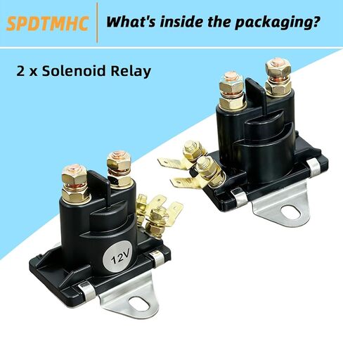 12V (2pcs) Trim Solenoid Starter Tilt Trim Pump Relay Solenoid Fit for Mercruiser Mercury Mariner Outboard Motors 35-275 HP Fit for SAE J1171 Replacement 89-818864T 89-84607 8994318 8996158 8996158T in Kuwait