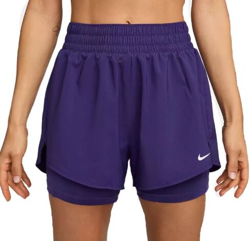 Nike Women's Upper Thigh Length Short W Nk One Df Hr 3 in 2n1 Short in Saudi Arabia