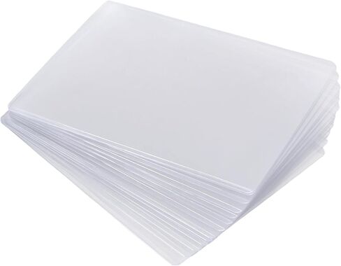 SINJEUN 50 Pack 6" x 8" Rigid Print Protectors, Clear Top Loading Photo Sleeves, Hard Plastic Sheet Protector for Photos Album Paper Postcard Document, No Holes in Saudi Arabia