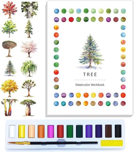 مجموعة كتب ألوان مائية مبتكرة مكونة من قطعتين مع دهانات وفرشاة، و12 نمطًا من تصميمات DIY الأصلية، وكتب تلوين للكبار مناسبة للمبتدئين (الحشرات والفطر) in Saudi Arabia