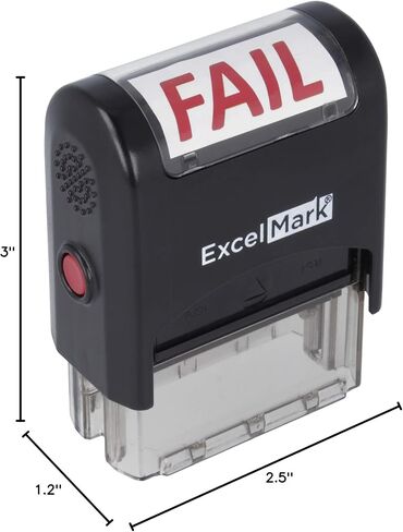 ختم ExcelMark Bold Fail – التحبير الذاتي A-1539 (حبر أحمر) in Saudi Arabia