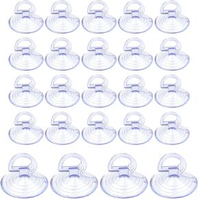 24PCS Car Glass Windshield Sunshade Suction Cups, Powerful Pull Ring Window Suction Cups, Multi-Purpose Suction Cup Hooks with Loops, Car Accessories for Car, Kitchen, Glass Window in Kuwait