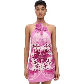 AMUR Women's Everlee Orchid Print Mini Dress in Kuwait