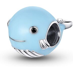 for Pandora Charm Bracelets for Women - 925 Sterling Silver Ocean Animal (Crab - Blue Whale) in Kuwait