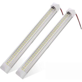 شريط أضواء LED 12 فولت، أبيض دافئ 3000 ك 13.4 بوصة 99 LED 5 وات 500 لومن، شريط إضاءة داخلي للسيارة LED مع مفتاح لمقطورة RV Van Boat Trailer Camper، حزمة من 2 in Kuwait