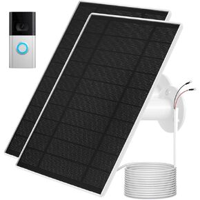 Ring Doorbell Solar Charger, Compatible with Ring Video Doorbell 3/3+/4, Battery Video Doorbell Plus, 13ft Waterproof Charging Cable, 5V6W Fast Charging in Kuwait