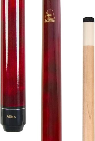 Short Kids Cue Stick, Canadian Hard Rock Maple, 13mm Hard Tip (Brown 42-inches, Wrapless) in Saudi Arabia