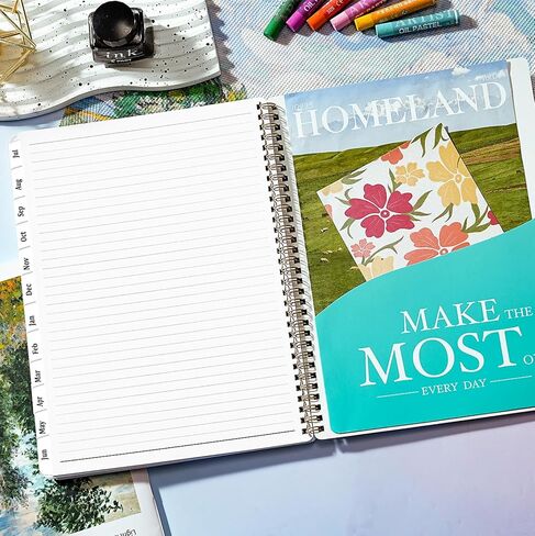 Planner 2026-2027 - 2026-2027 Planner Weekly and Monthly, July 2026 - June 2027, 8.5" x 11", Academic Planner 2026-2027 with Marked Tabs, Back Pocket, Perfect Daily Organizer - Floral in Kuwait