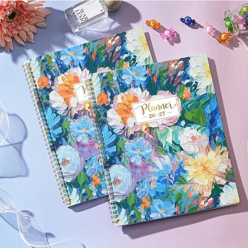 Planner 2026-2027 - 2026-2027 Planner Weekly and Monthly, July 2026 - June 2027, 8.5" x 11", Academic Planner 2026-2027 with Marked Tabs, Back Pocket, Perfect Daily Organizer - Floral in Kuwait