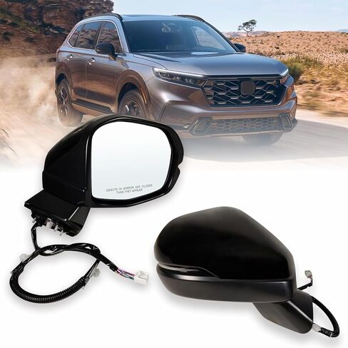 مرآة جانبية للراكب الأيمن تناسب 2023 2024 2025 2026 2027 Honda CR-V، زجاج طاقة يدوي قابل للطي، إشارة ساخنة وانعطاف، بدون نقطة عمياء، استبدال #76208-3A0-A01(6 دبابيس) in Saudi Arabia