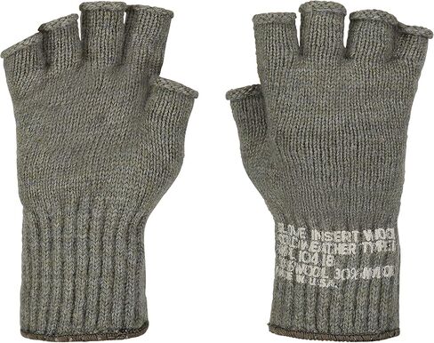 M MCGUIRE GEAR GI بطانات قفازات صوفية بدون أصابع، قفازات تكتيكية نصف إصبع للاستخدام الخارجي، قفازات الجري والمشي لمسافات طويلة والتسلق in Saudi Arabia