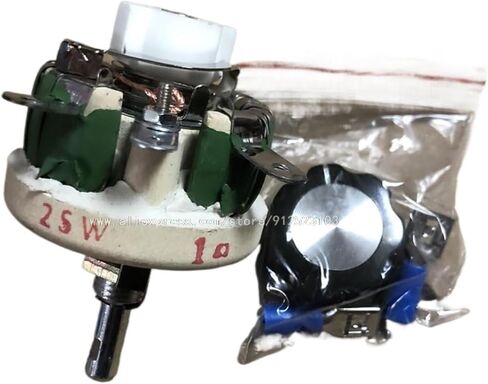 1pc 25W 50W BC1-50W BC1-25W BC1 High Power Wirewound Potentiometer, Rotary Rheostat, Disk Ceramic Variable Resistor(20R,25W) in Saudi Arabia