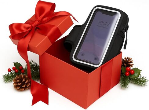 حامل أساسيات 3 في 1: حامل هاتف محمول للجري، وحافظة لحزام المشي لمسافات طويلة وحقيبة ذراع للياقة البدنية - مع نافذة شاشة تعمل باللمس، تناسب أجهزة iPhone ومعظم أجهزة Android - مقاومة للماء، قابلة للتعديل! in Kuwait