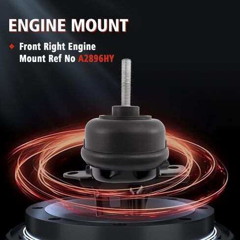 4PCS Engine Motor and Transmission Mount Kit Compatible with 2000 2001 2002 2003 2004 2005 Lesabre 3.8L & Park Avenue 3.8L & Pontiac Bonneville 3.8L OE:A2895 A2896 A2897 A2898 in Kuwait