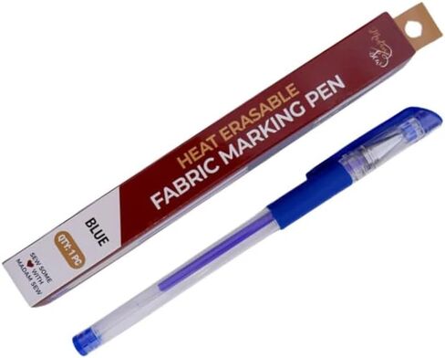 Madam Sew Heat Erasable Fabric Marking Pen | Blue Quilting, Sewing, Crafts and Dressmaking Disappearing Ink in Kuwait