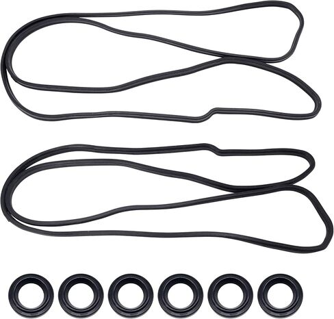 HiSport Valve Cover Gasket - Compatible with Toyota Avalon Camry Highlander RAV4 Sienna Venza Highlander Lexus ES350 RX350 RX450H Lotus Evora Evora 3.5L V6 2005-2016 - Replace VS50682R in Saudi Arabia
